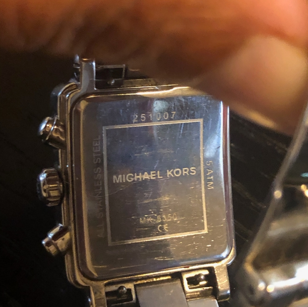 Michael Kors Rectangular Chronograph Bracelet Watc - image 3